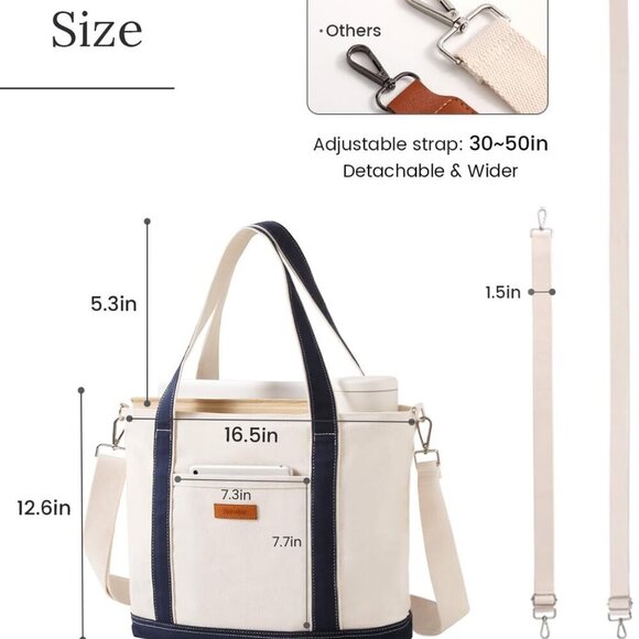 Versatile Crossbody Purse for Women: Stylish Zippered Tote with Laptop Sleeve - Picture 3 of 9